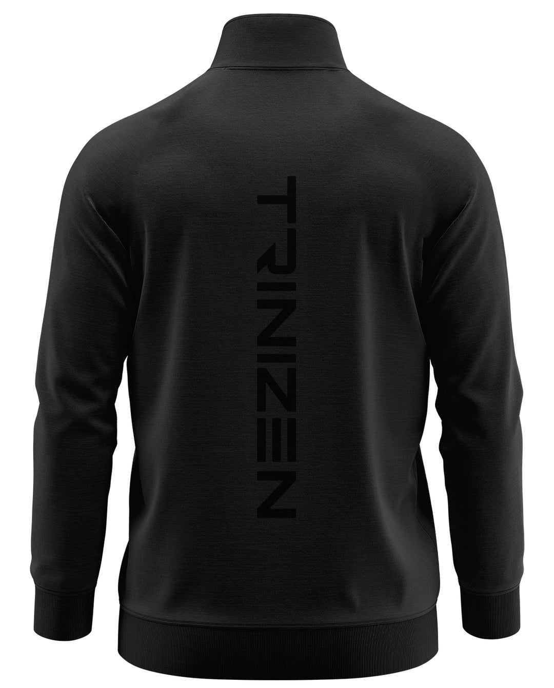 Trinizen Original Cotton Track Jacket - Front and Back Black Logo