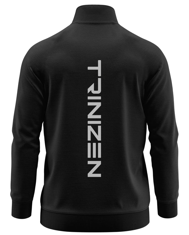 Trinizen Original Cotton Track Jacket - Front and Back White Logo