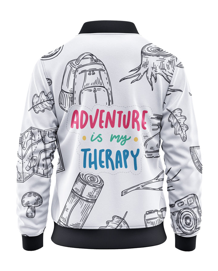 Adventure is my therapy Bomber Jacket