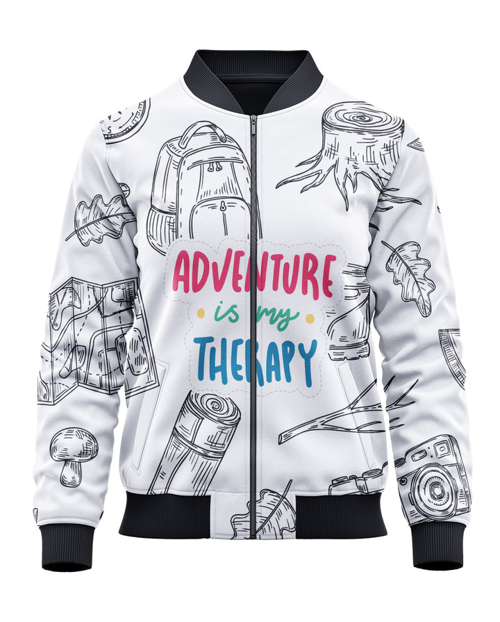 Adventure is my therapy Bomber Jacket