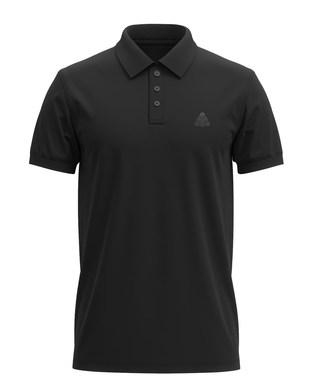 Trinizen Basics Polo T-shirt Embroidered Logo - Black