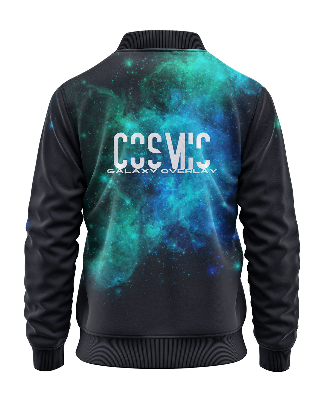 Cosmic Galaxy Overlay Bomber Jacket