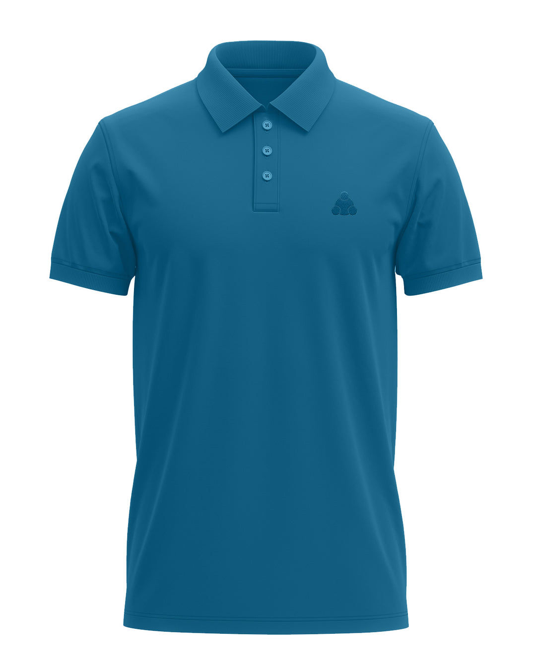 Trinizen basics Polo T-shirt Embroidered Logo - Petrol Blue