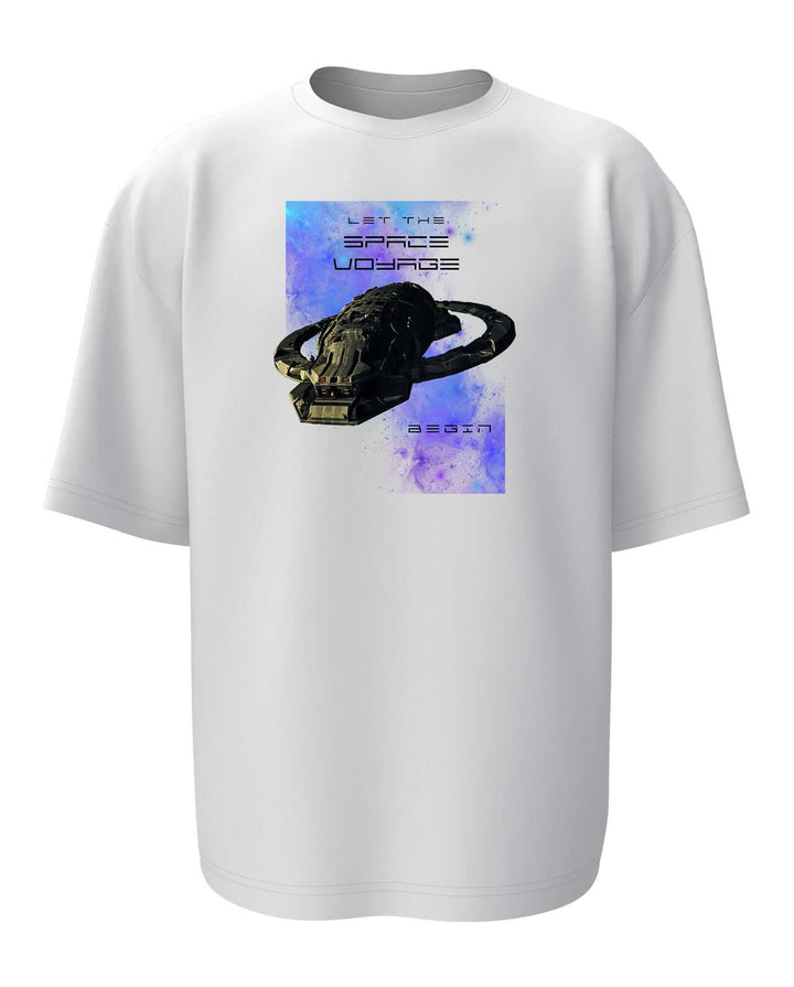 Let the Space Voyage Begin Oversized T-shirt